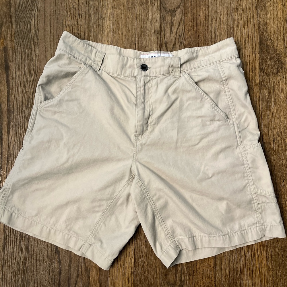 HALF-MOON THREADWORKS - Men's Tan Casual Fishing Hiking Golf Shorts SZ 33